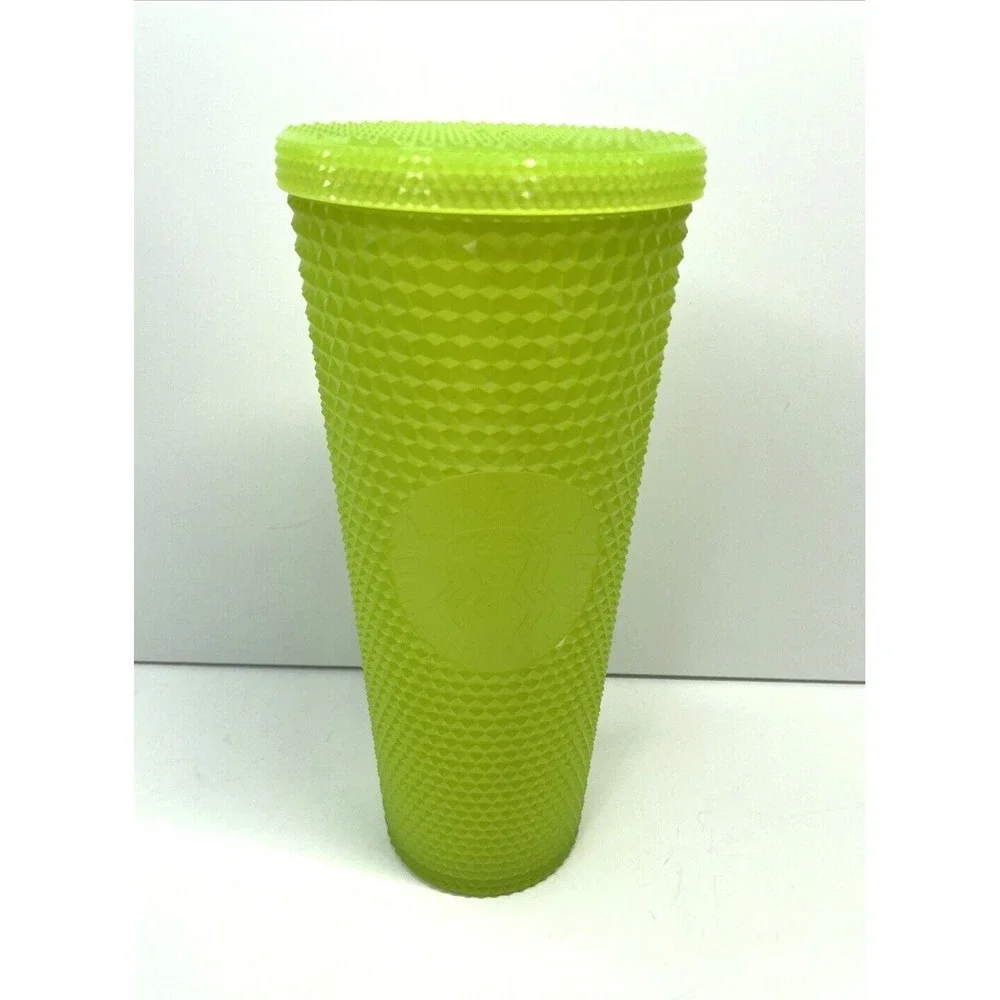 Starbucks Glow in the Dark 24 oz Cold Cup NO STRAW Tumbler Cup‎ Studded